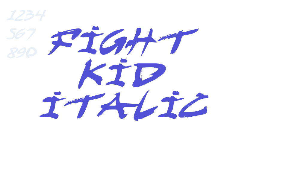 Fight Kid Italic-font-download