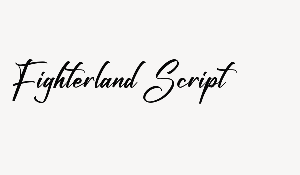 Fighterland Script Font