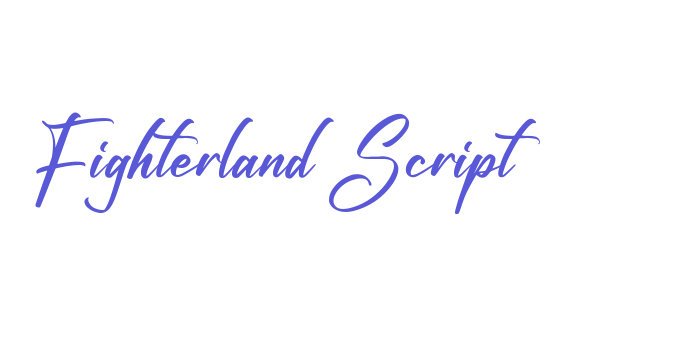 Fighterland Script Font Download