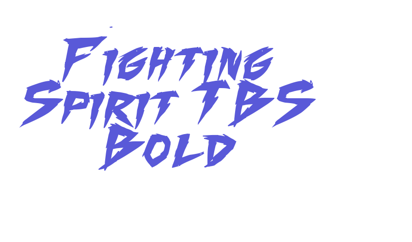 Fighting Spirit TBS Bold Font