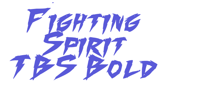 Fighting Spirit TBS Bold Font Download