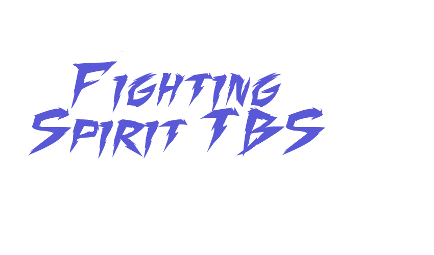 Fighting Spirit TBS Font