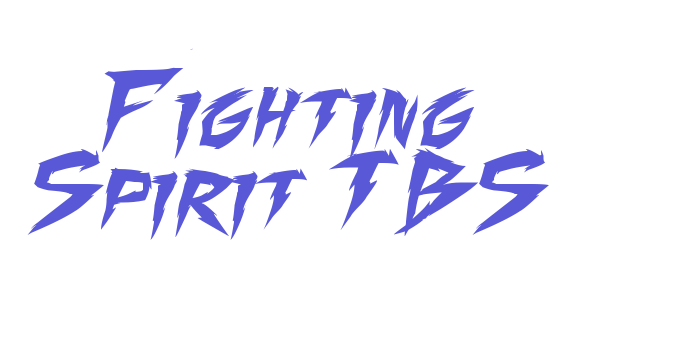 Fighting Spirit TBS Font Download