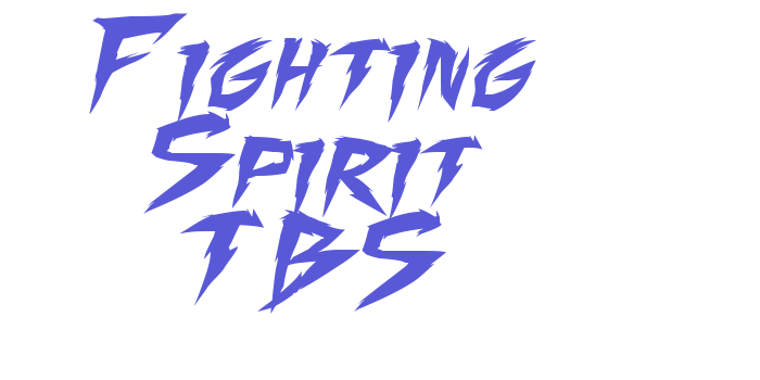 Fighting Spirit TBS Font