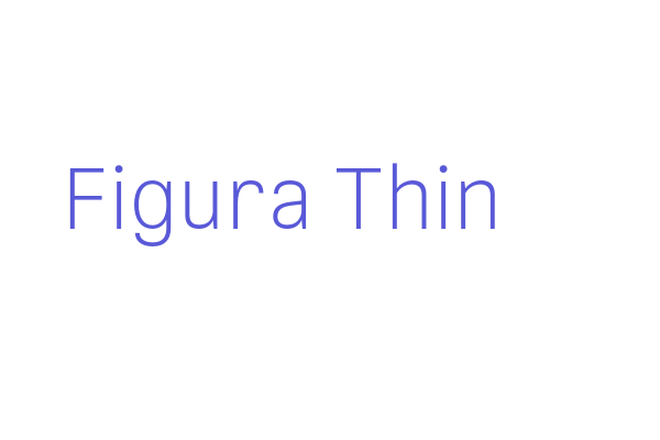 Figura Thin Font