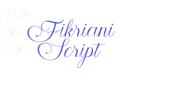 Fikriani Script font