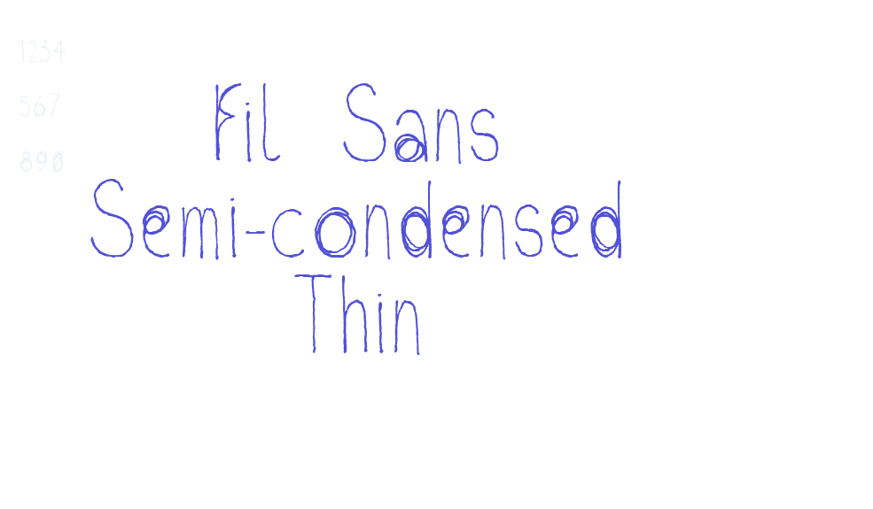 Fil Sans Semi-condensed Thin-font-download