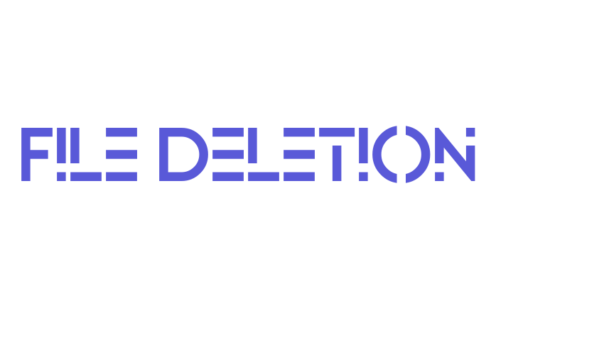 File Deletion Font Download