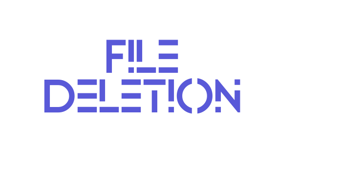 File Deletion Font Download