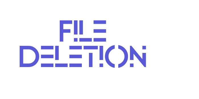 File Deletion Font