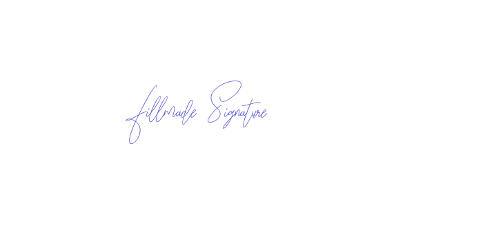 Fillmade Signature Font Download