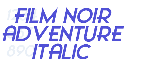 Film Noir Adventure Italic-font-download