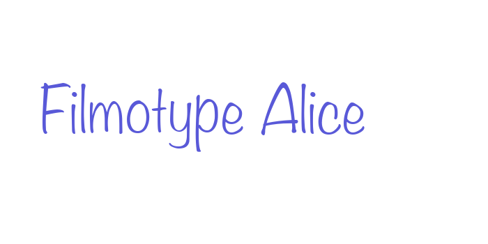 Filmotype Alice Font Download