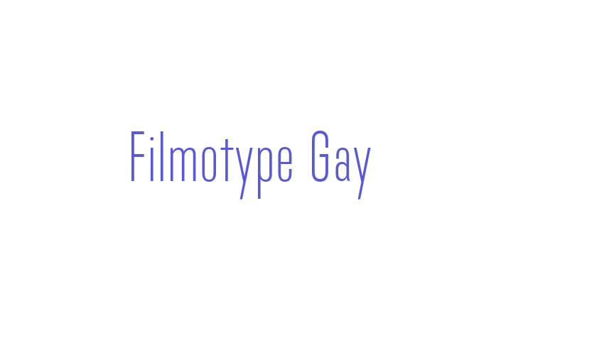 Filmotype Gay Font