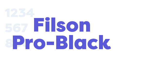 Filson Pro-Black font free