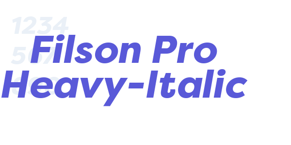 Filson Pro Heavy-Italic font free