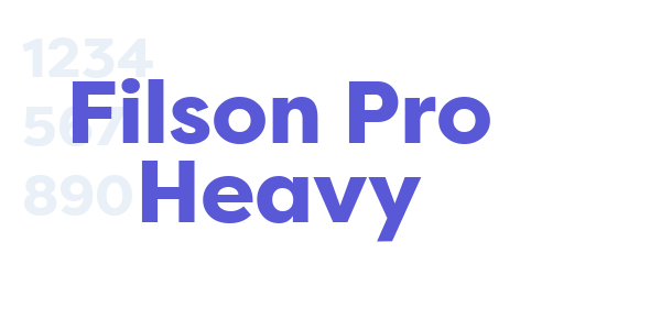 Filson Pro Heavy font free