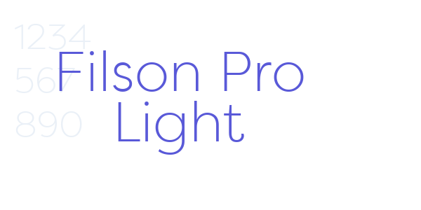 Filson Pro Light font free