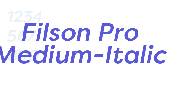 Filson Pro Medium-Italic font free