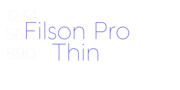 Filson Pro Thin font free