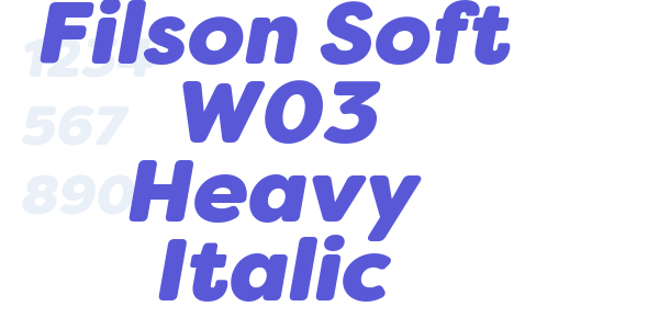 Filson Soft W03 Heavy Italic font free