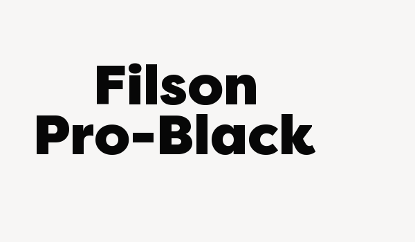 Filson Pro-Black Font