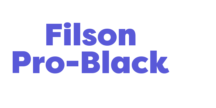 Filson Pro-Black Font