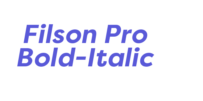 Filson Pro Bold-Italic Font Download