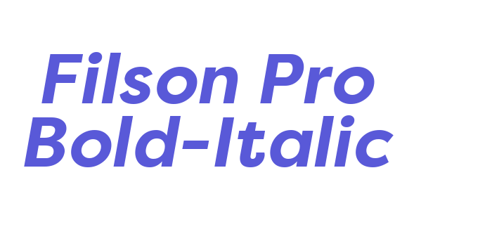 Filson Pro Bold-Italic Font