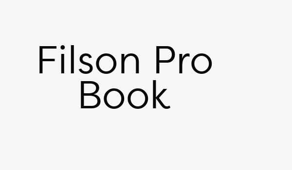 Filson Pro Book Font