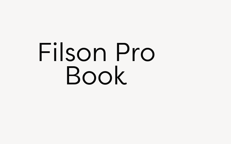 Filson Pro Book Font