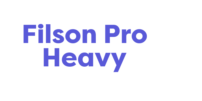 Filson Pro Heavy Font Download