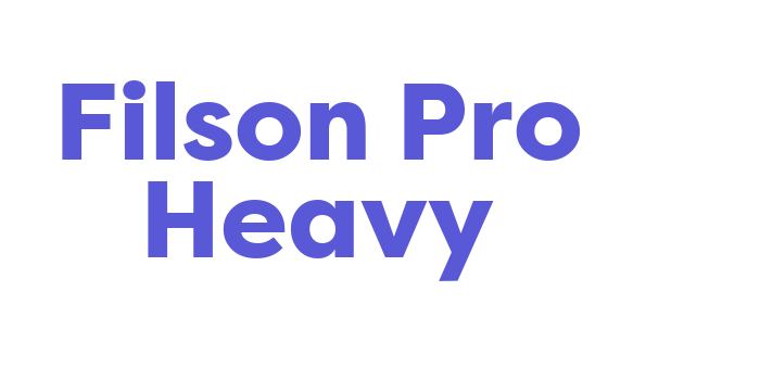 Filson Pro Heavy Font