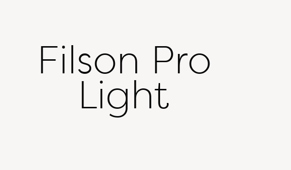 Filson Pro Light Font