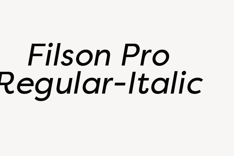 Filson Pro Regular-Italic font download