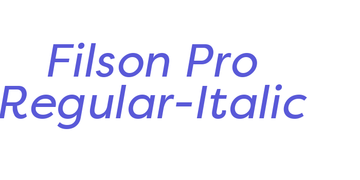 Filson Pro Regular-Italic Font Download