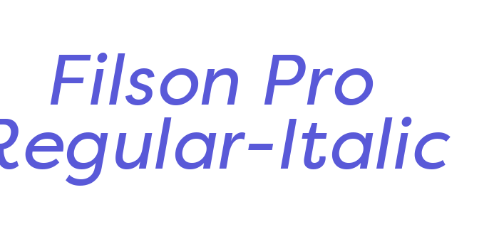 Filson Pro Regular-Italic Font