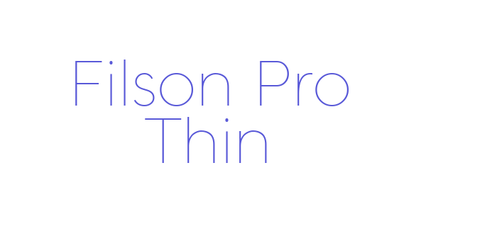 Filson Pro Thin Font Download