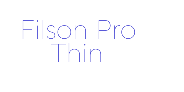 Filson Pro Thin Font