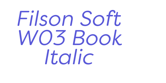 Filson Soft W03 Book Italic Font Download