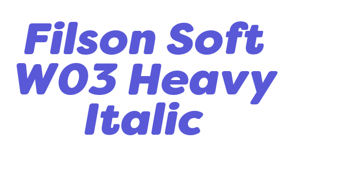 Filson Soft W03 Heavy Italic Font Download