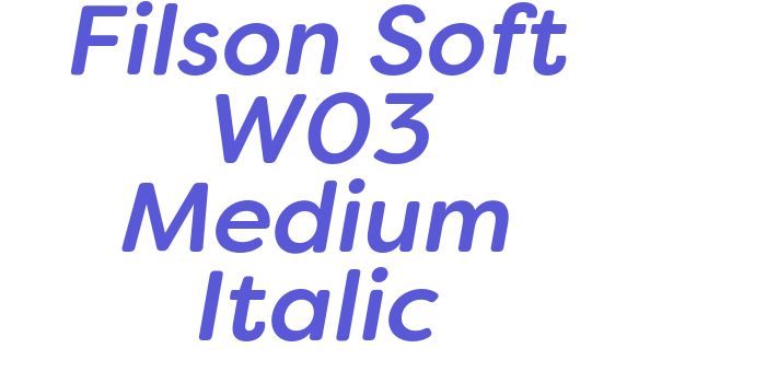 Filson Soft W03 Medium Italic Font Download