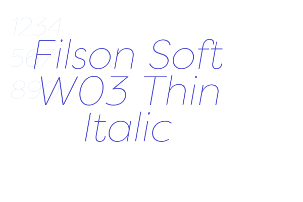 Filson Soft W03 Thin Italic