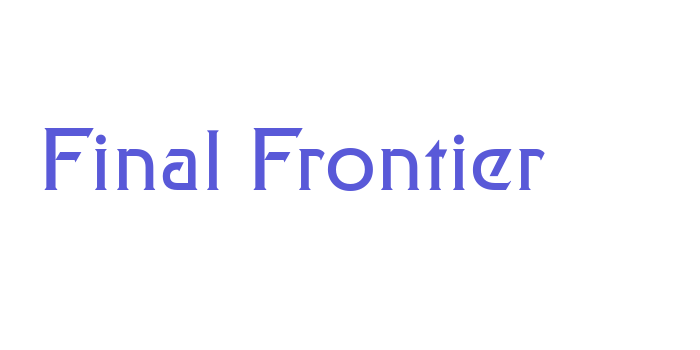 Final Frontier Font Download