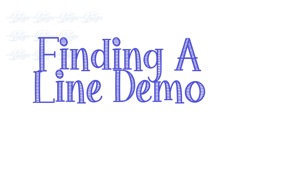 Finding A Line Demo-font-download