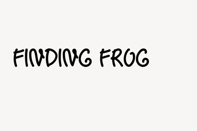 Finding Frog font download