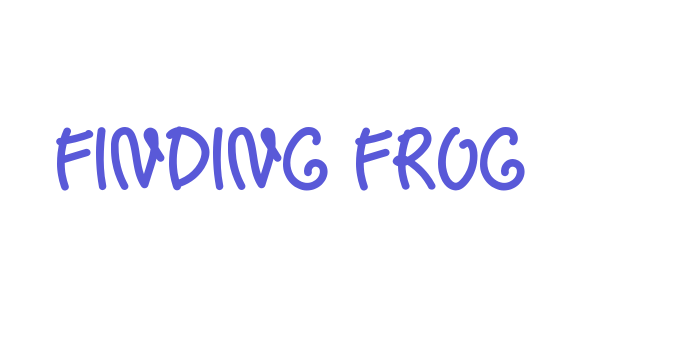 Finding Frog Font Download