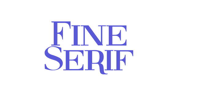 Fine Serif Font Download