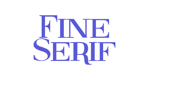 Fine Serif Font