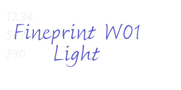 Fineprint W01 Light font free